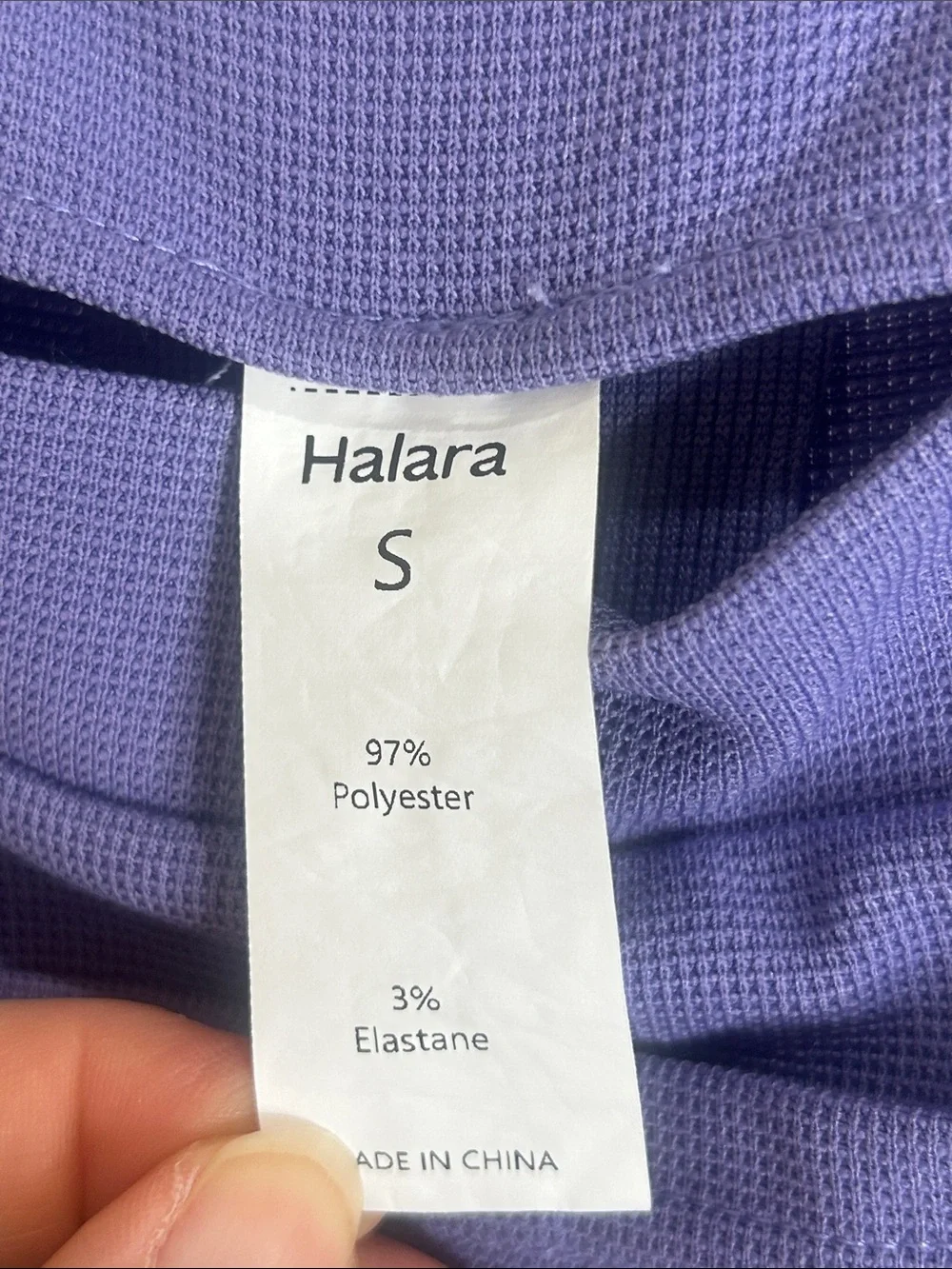 HALARA Pockets Waffle Casual Jogger Overalls Mellow Purple Size Small - Picture 10 of 16